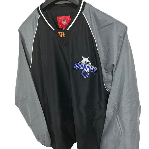 NFL Indianapolis Colts Long Sleeve Pullover Jacket Coat Size XL Super Bowl XLI - Picture 2 of 7